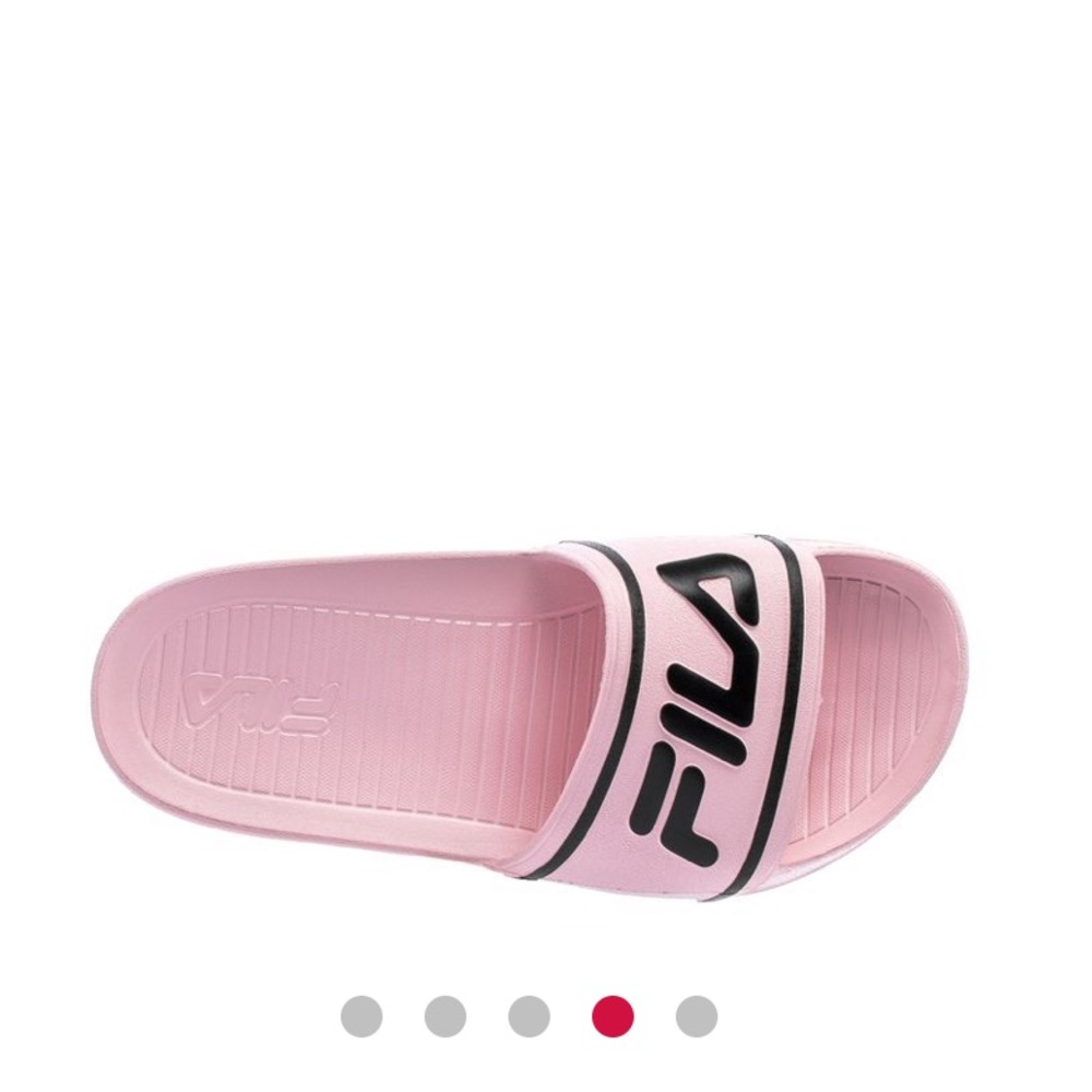 NEW FILA Sleek Slides in Pink/Black